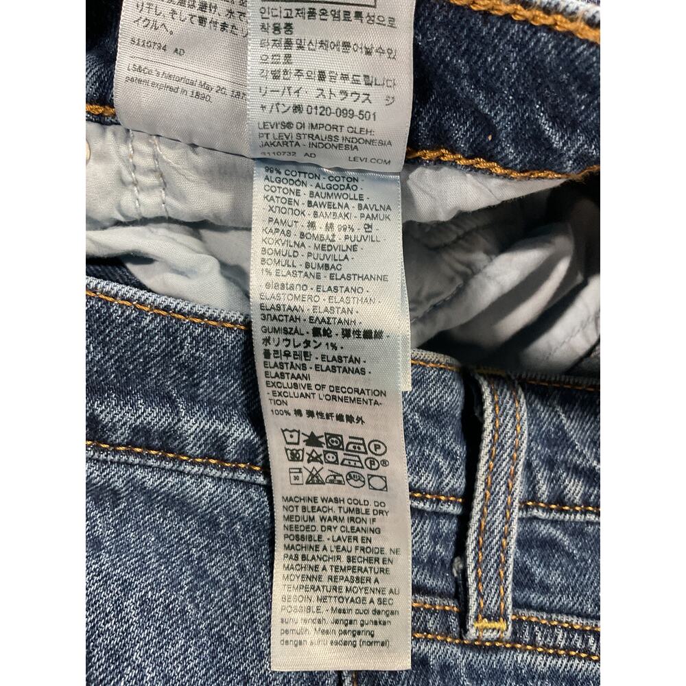 Levi'S 'Ribcage' Blue Cotton Full Length Denim Jean Size 31 - Picture 5 of 5